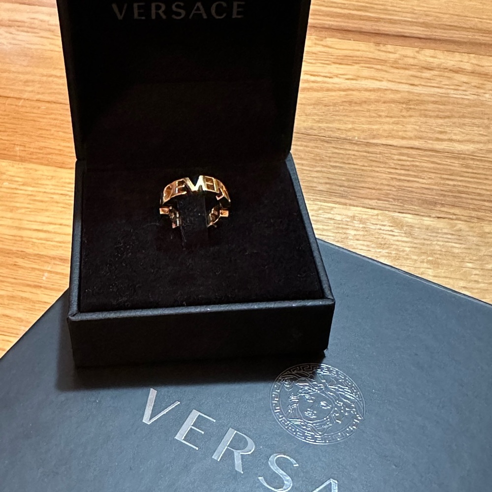 Versace word Ring size 5.5 / 6
